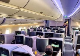 most comfortable US domestic widebody routes