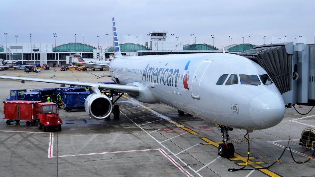 American airlines laptop fire
