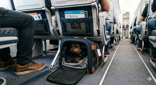 Flying with pets on a commercial airline