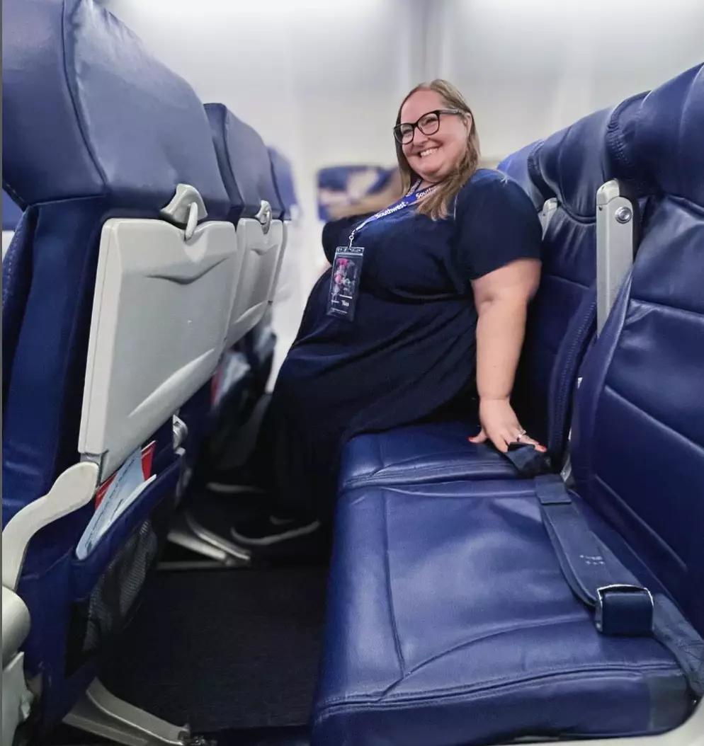 Larger passengers on planes